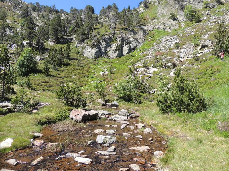 Výstup na Coma Pedrosa, cca 2000 m.n.m.