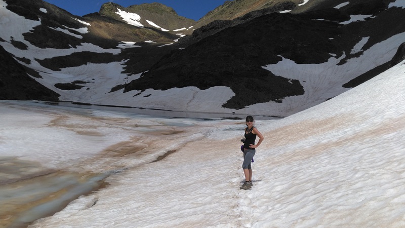 Zamrzlé Estany Negre cca 2 650 m.n.m.